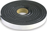 Climaloc CF12015 Foam Tape, 1 in W, 15 ft L, 1/2 in Thick, Polyethylene, Black